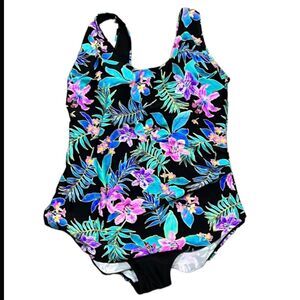 Fullfitall floral one piece swimsuit NWT